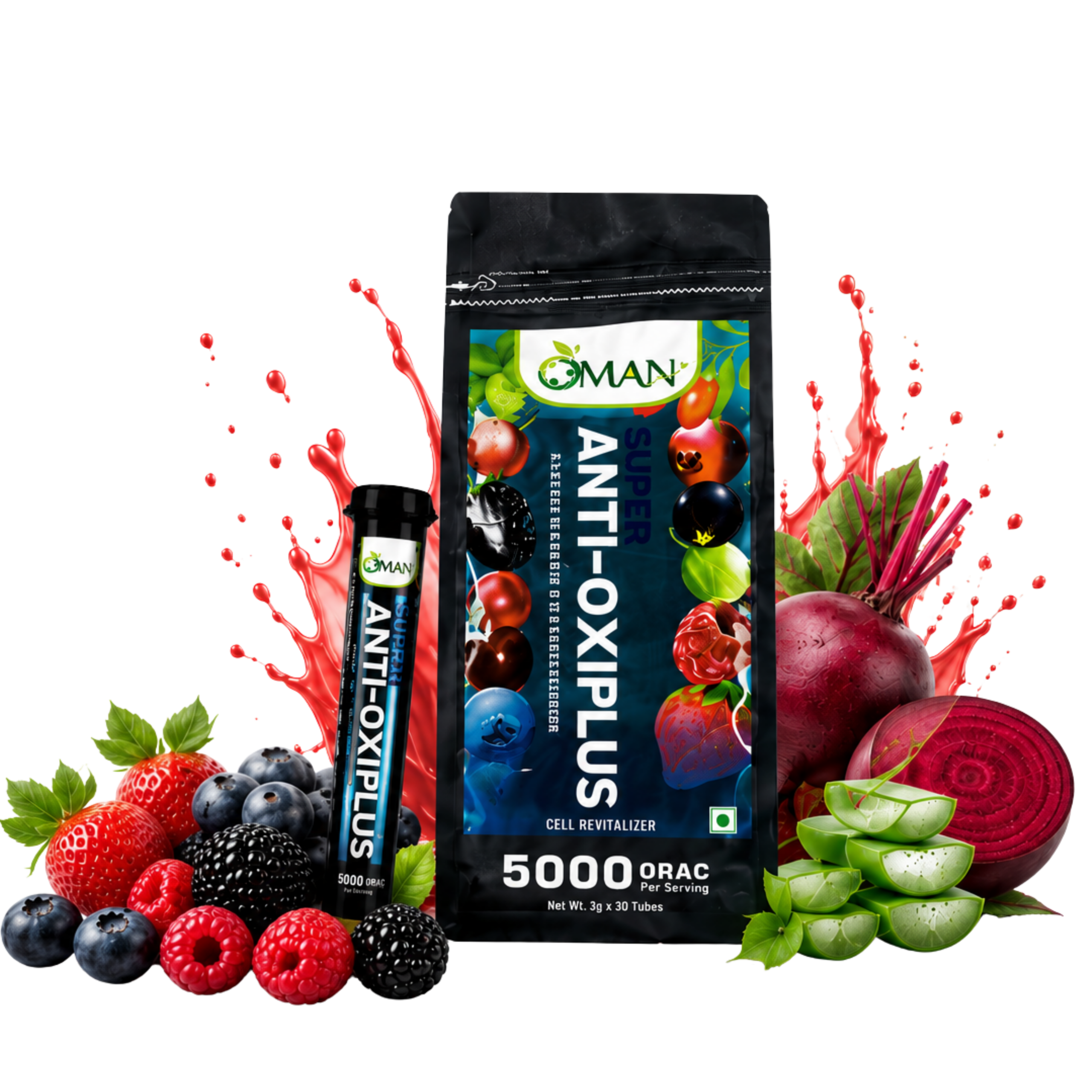 OMAN Super Anti-Oxiplus with berries, beetroot and aloe vera